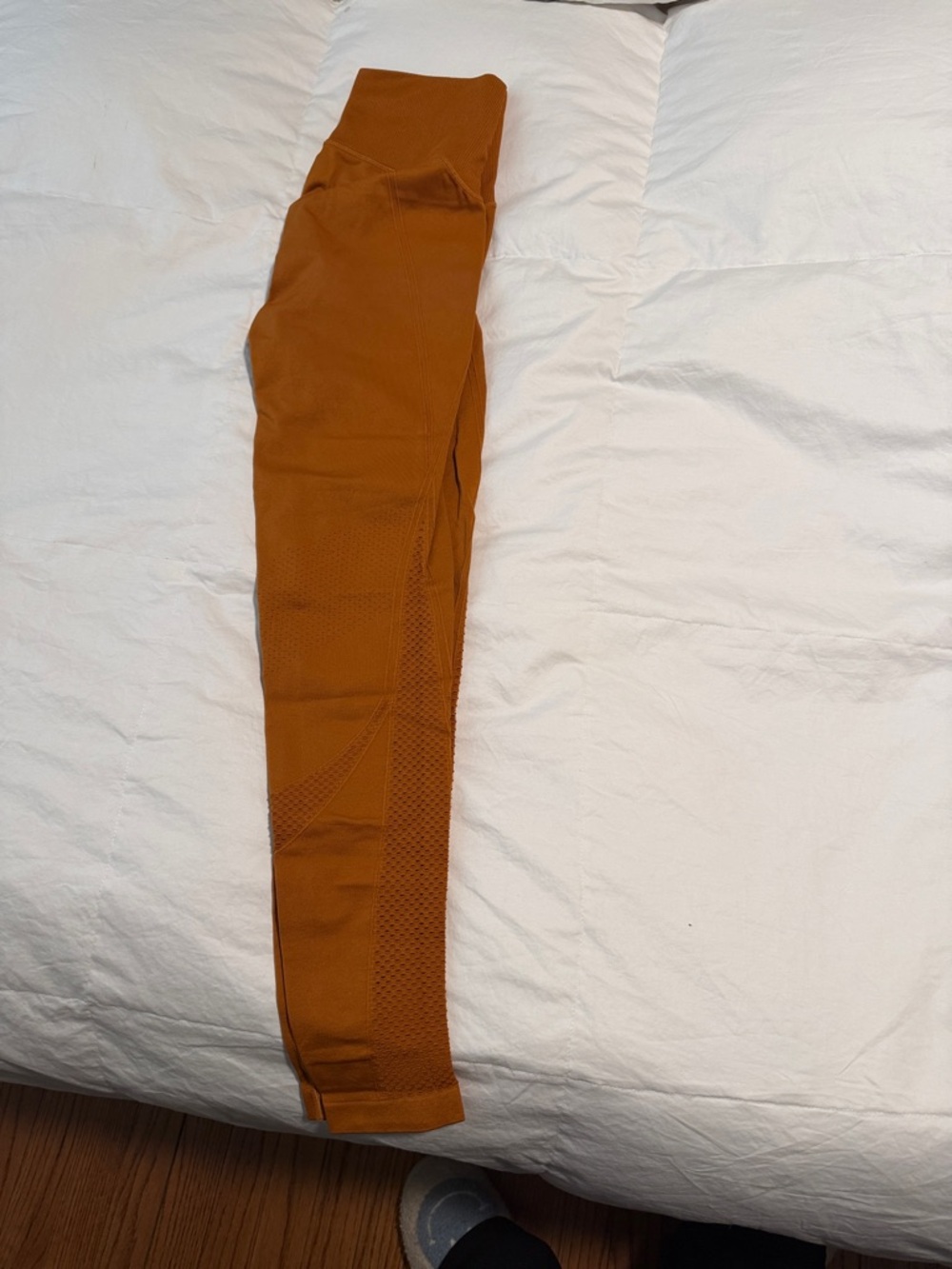 all in motion Ribbed Sweater Top in Burnt Orange